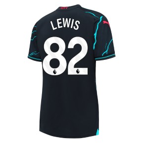 Manchester City Rico Lewis #82 Tredje Tröja Dam 2023-24 Kortärmad